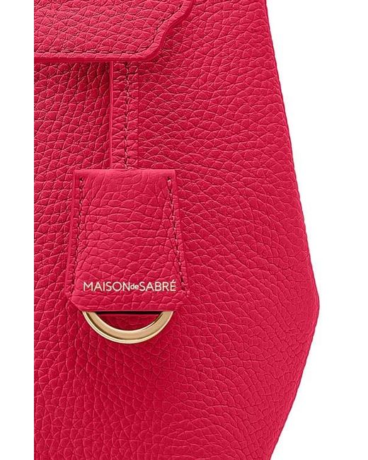 Maison De Sabre Pink Mini Soft Leather Backpack