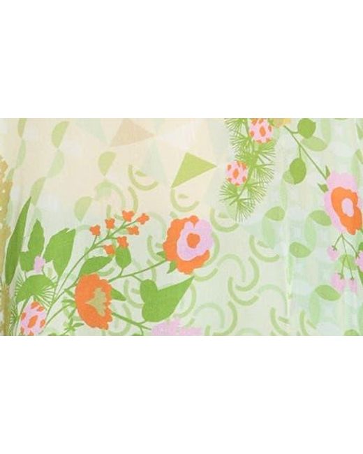 Apny Green Print Popover Top