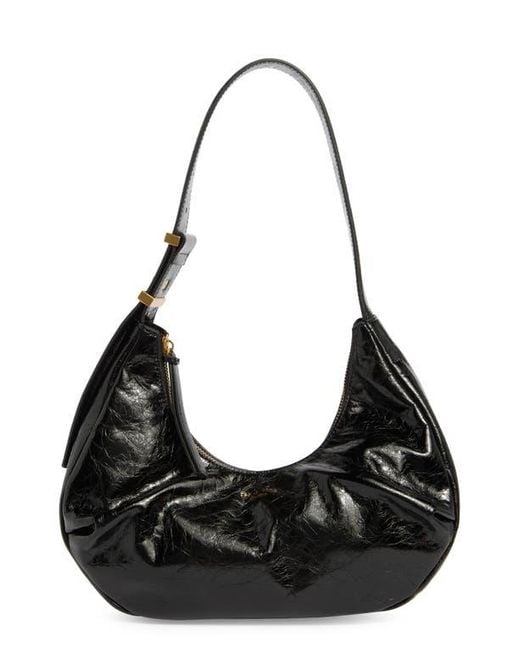 Rag & Bone Black Hudson Leather Hobo Bag