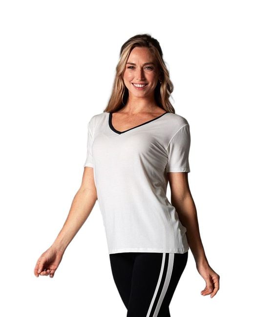Tavi White Everyday V-Neck Tee