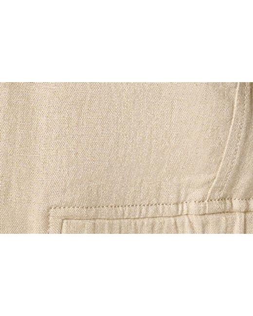DKNY Natural Linen Blend Bomber Jacket