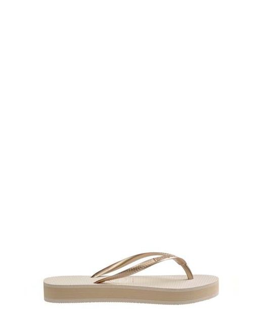 Havaianas Natural Slim Flatform Flip Flop