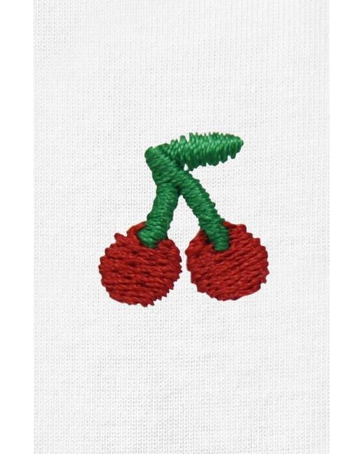 Alix White Lil Cherry Jersey Tee
