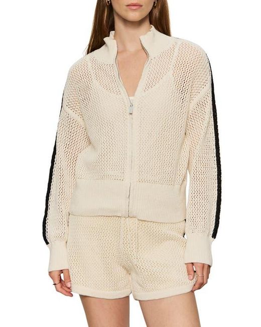 Sanctuary Natural Open Stitch Track Jacket