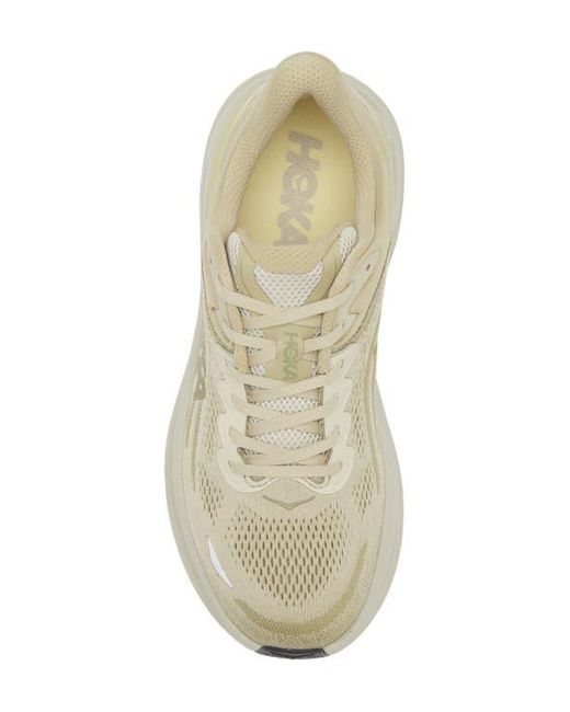 Hoka One One White Bondi 9 Running Shoe for men