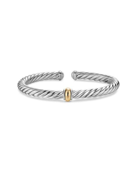 David Yurman Metallic Cable Flex Center Station Bracelet