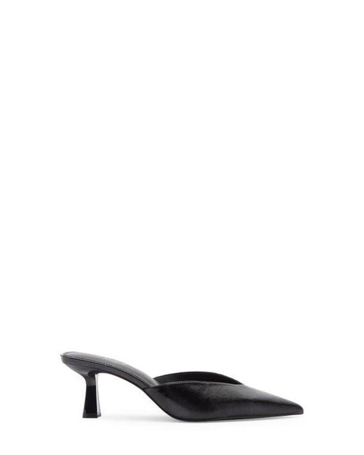 Steve Madden Black Mod Pointed Toe Mule Pump