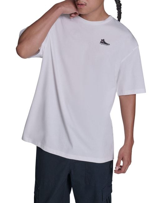 Converse Purple Sneaker Patch Tee for men