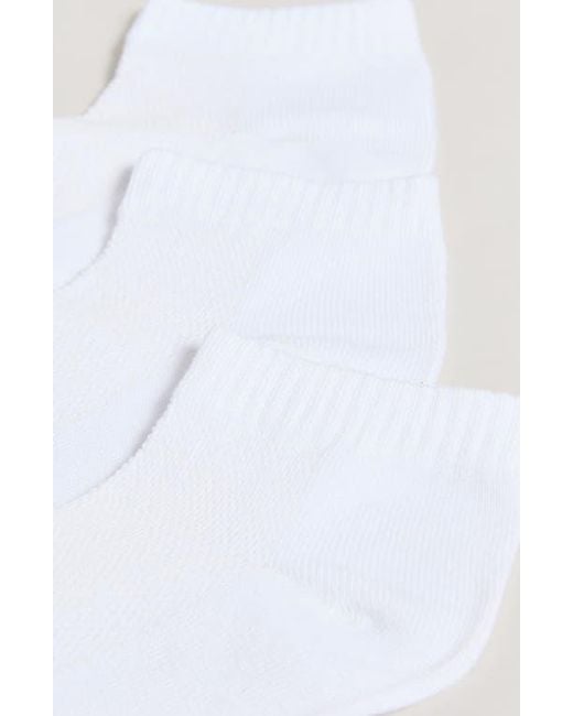 Stems White 3-Pack Everyday Ankle Socks