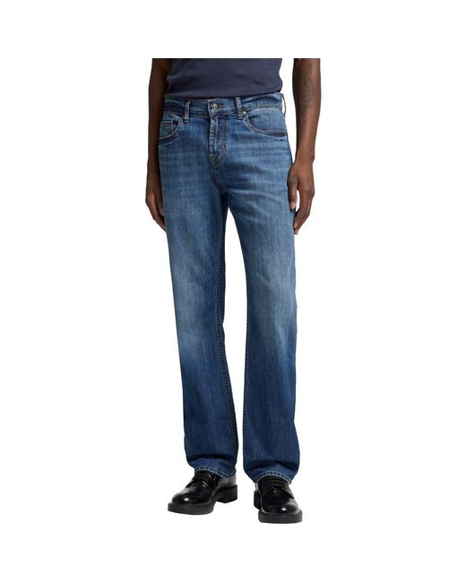 For All Mankind Men's Blue Austyn Airweft Relaxed Straight Leg Jeans