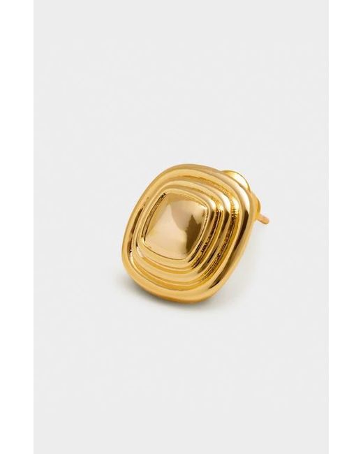 Katie Loxton Metallic Sofia Button Stud Earrings
