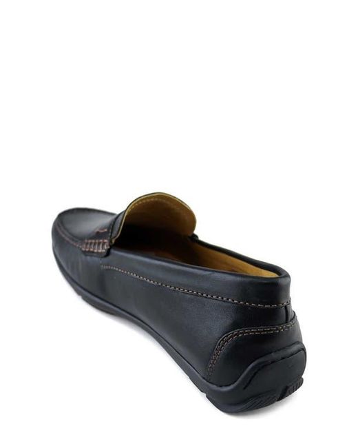 Marc Joseph New York Gray Hamilton Place Leather Penny Driver Loafer for men