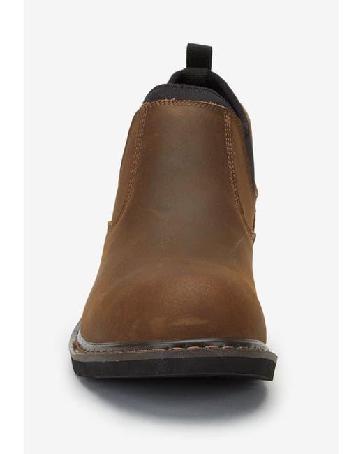 Kingsize Brown Pull-On Boots for men