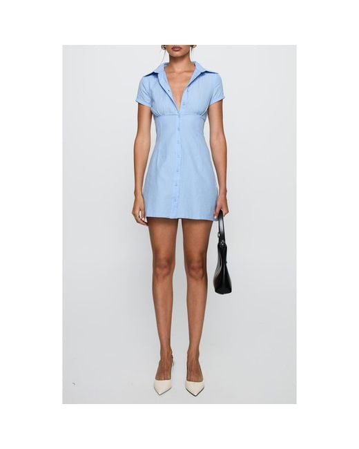 Princess Polly Motley Stripe Minidress in Blue | Lyst