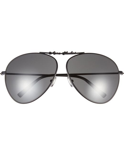 Acne Gray Ator Aviator Sunglasses