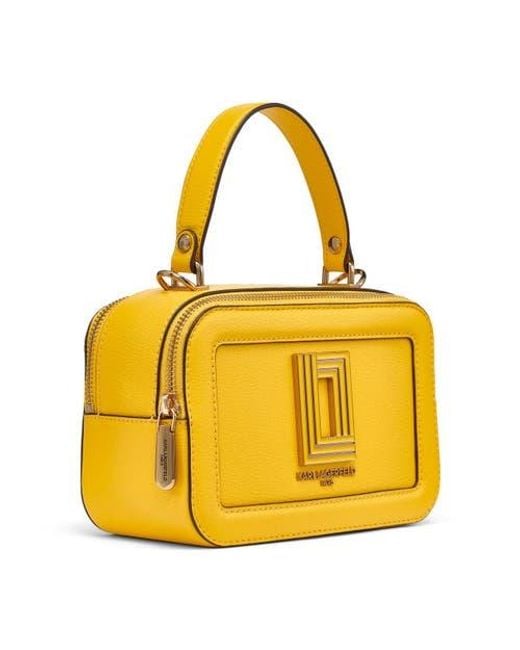 Karl Lagerfeld Yellow Simone Camera Crossbody