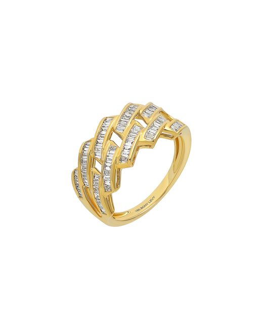 Bony Levy Metallic Gatsby Wide Diamond Ring