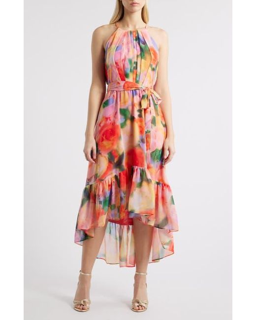 Vince Camuto Red Floral Dress Summer Dresses Camuto Women's Vince Camuto  Red Floral Dress