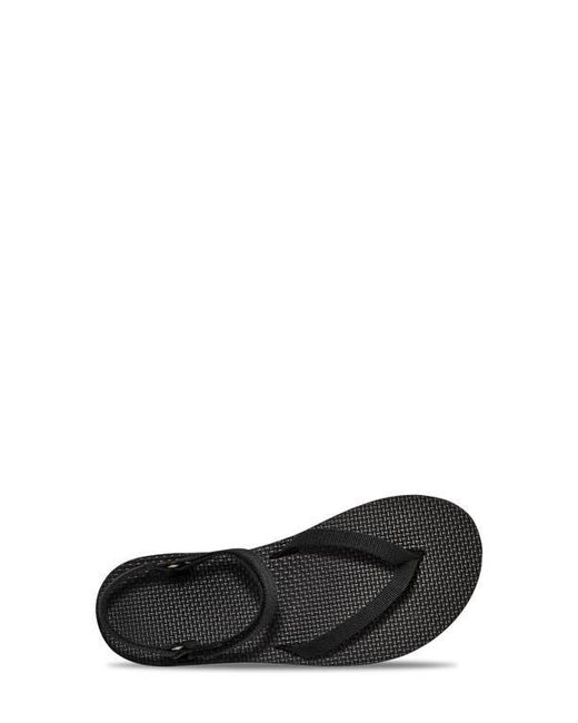 Teva Black Slim Flatform Sandal