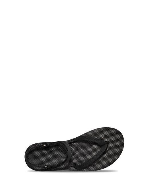 Teva Black Slim Flatform Sandal