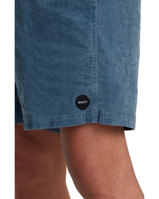 RVCA Blue Escape Corduroy Shorts for men