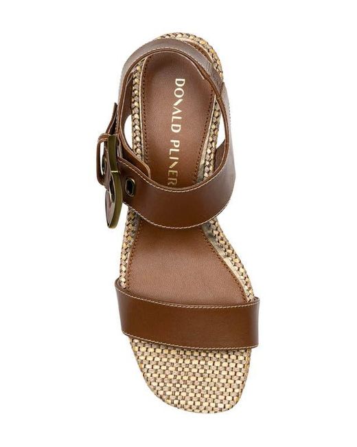 Donald J Pliner Brown Vixi Ankle Strap Sandal