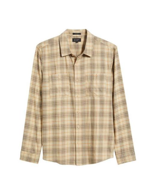 AG Jeans Natural Wayne Plaid Button-Up Work Shirt for men
