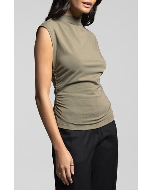 WEEKEND LOS ANGELES Black Simone Stretch Pima Cotton Top