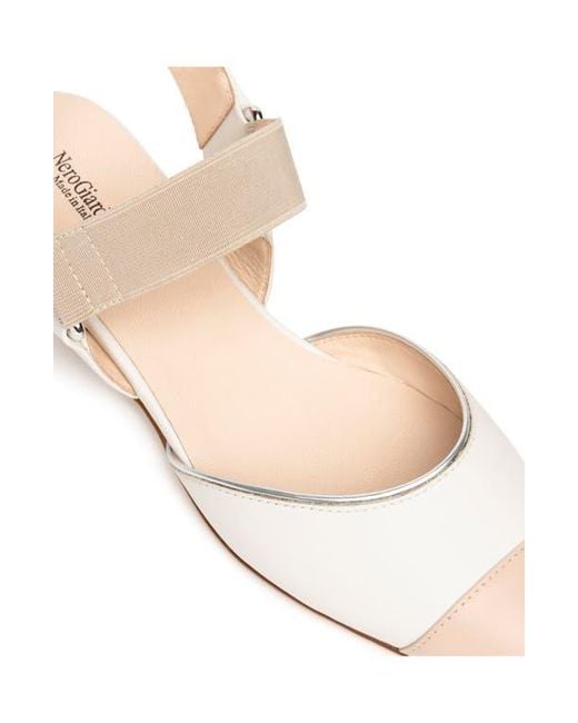 Nero Giardini White Pointed Toe Flat