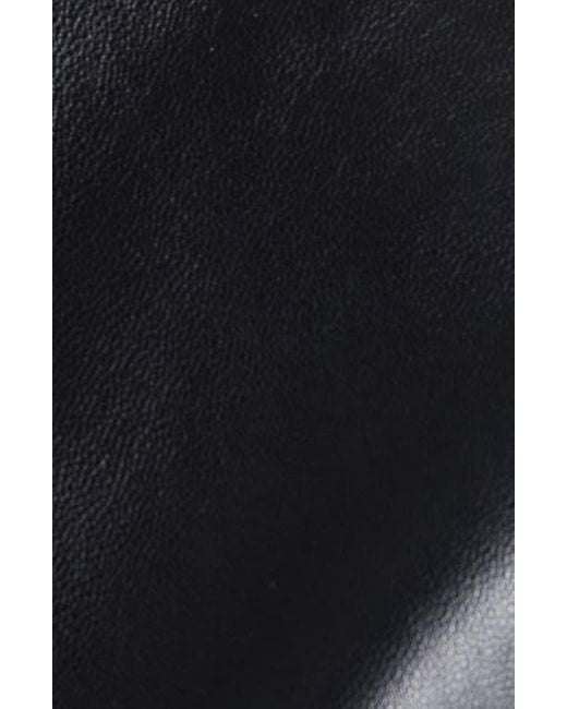 Givenchy Black Zip Shawl Collar Lambskin Leather Bomber Jacket