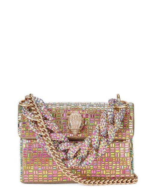 Kurt Geiger Pink Mini Kensington Bejeweled Crossbody Bag
