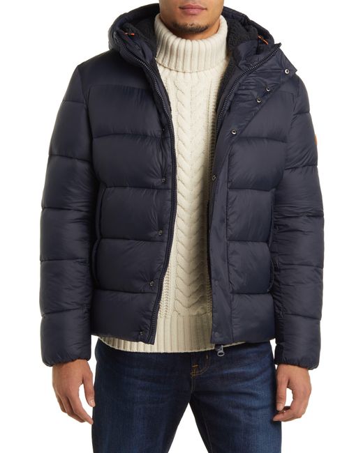 Save The Duck Zander Puffer Jacket in Black for Men | Lyst