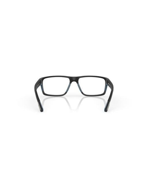 Costa Black 59Mm Rectangle Optical Glasses for men