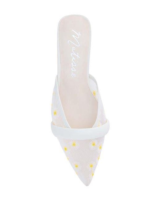 Matisse White Kellan Pointed Toe Mule