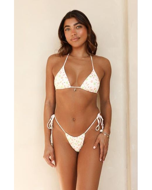 Dippin' Daisy's Natural Palm Triangle Bikini Top