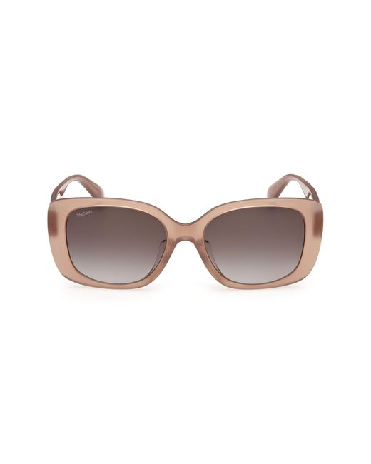 Max Mara Multicolor 55Mm Rectangular Sunglasses