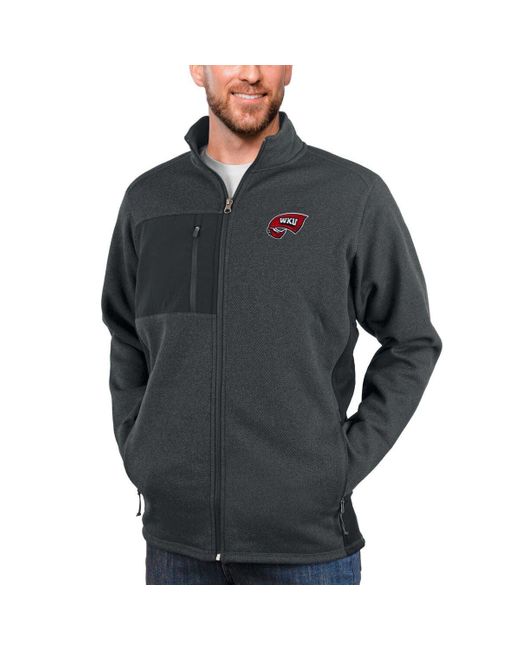 Antigua Gray Western Kentucky Hilltoppers Course Full-zip Jacket At Nordstrom for men