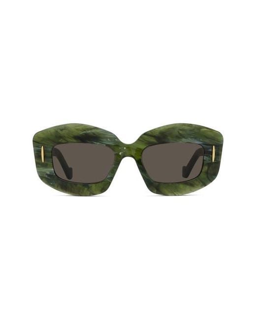 Loewe Green Screen 49Mm Rectangular Sunglasses