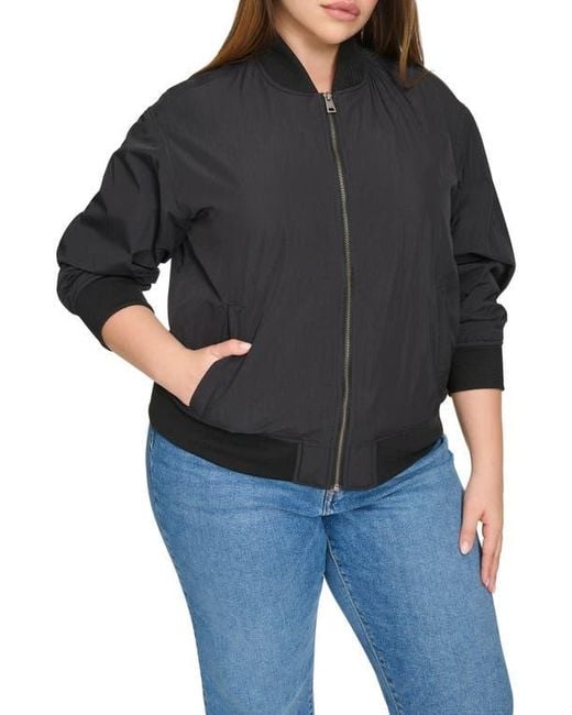 Levi's Black Relaxed Bomber Jacket