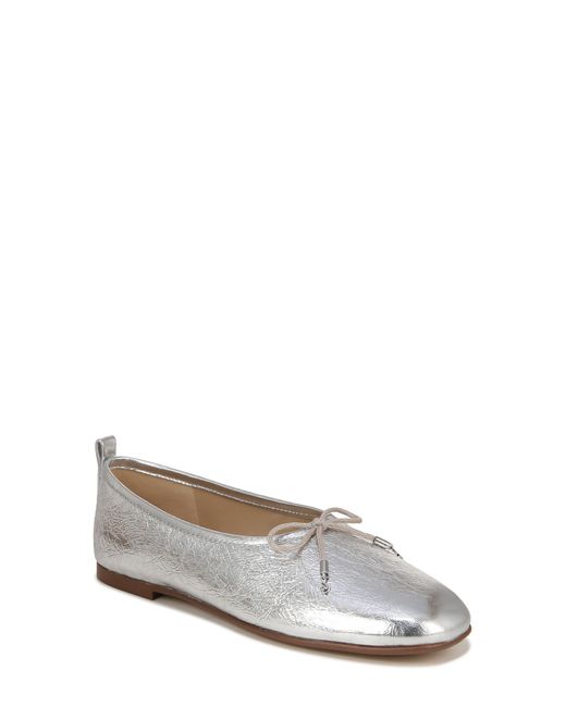 Sam Edelman White Ari Ballet Flat