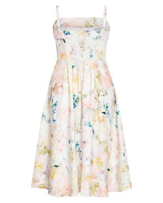City Chic Multicolor Fit & Flare Dress