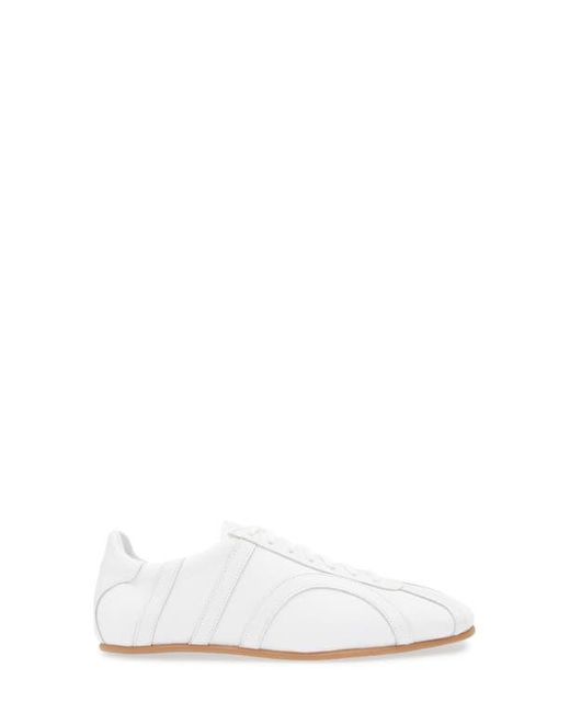 Totême  White Canvas Low Top Sneaker