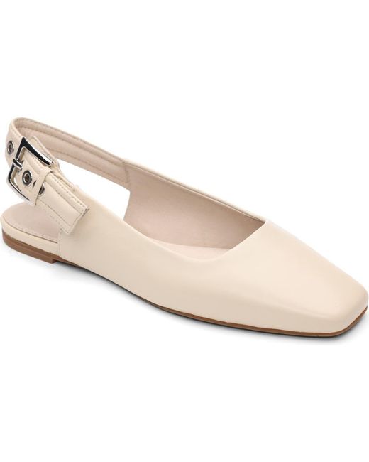 Sanctuary White Kitchy Slingback Flat