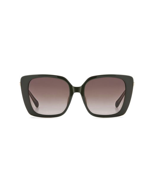 Fossil Brown 54Mm Gradient Square Sunglasses