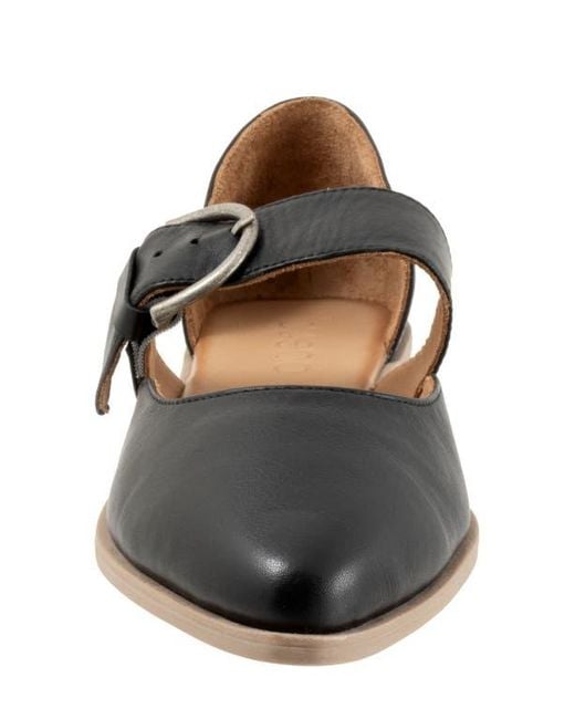 BUENO Black Brittany Pointed Toe Flat