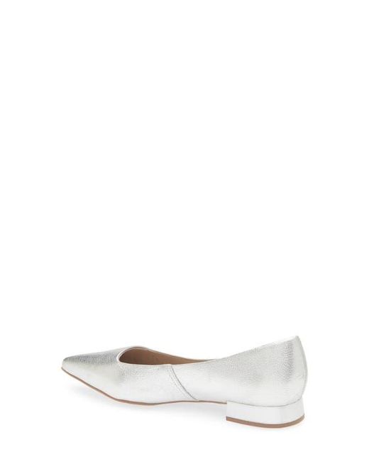 BOTTER White Alessandra Pointed Toe Ballet Flat