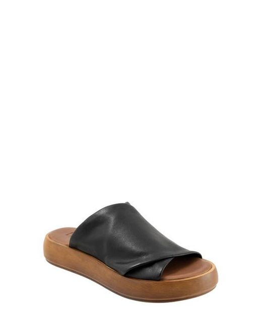BUENO Black Jaxon Slide Sandal