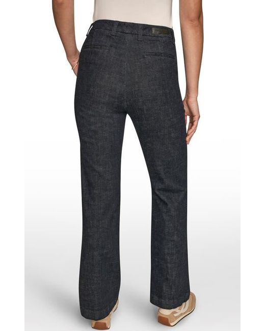 Donna Karan Blue The Donna Straight Leg Woven Pants