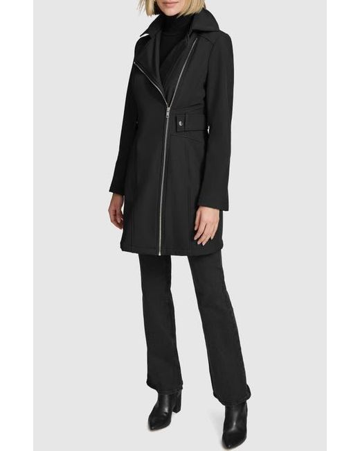 Andrew Marc Black Saylor Soft Shell Parka