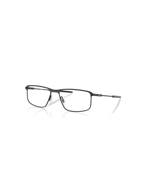 Oakley Brown 56Mm Rectangle Optical Glasses for men